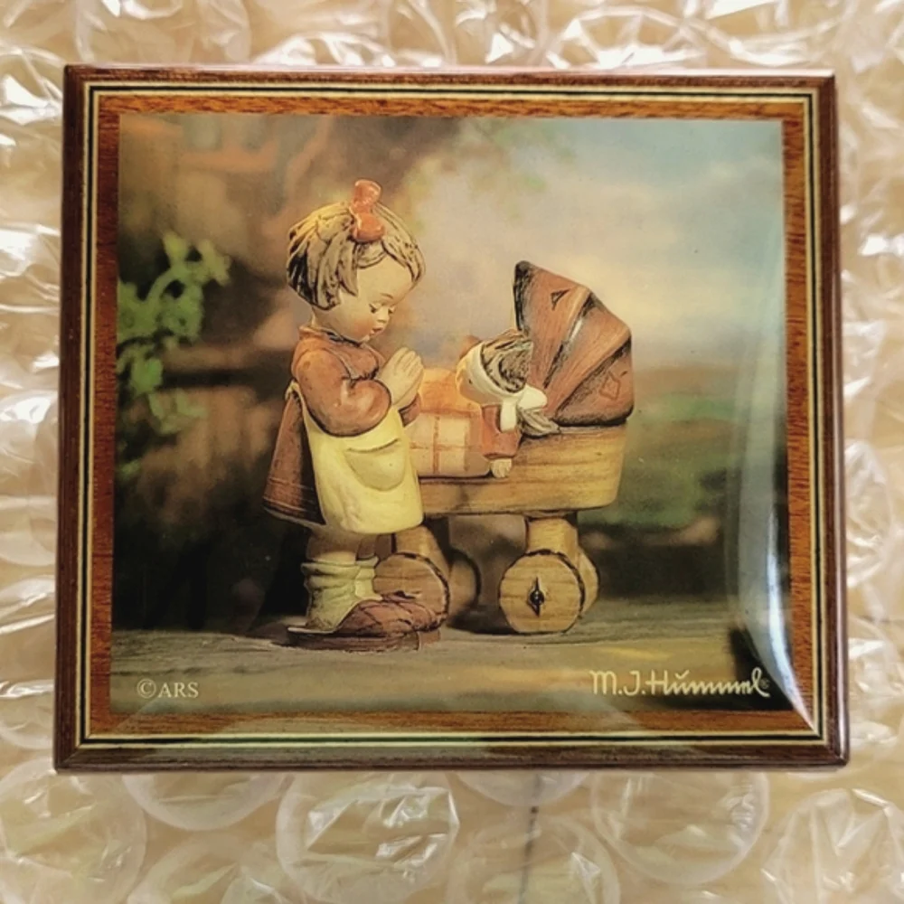 Vintage M.J. Hummel Bucherer RODI Reuge Swiss Music Jewelry Box Mozart